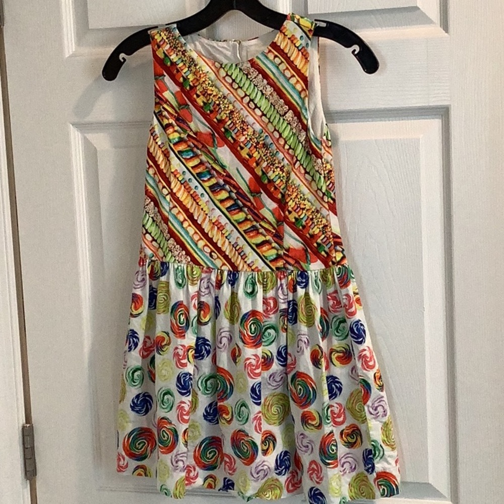 Crewcuts X kid made modern candy print sleeveless dress 🍭